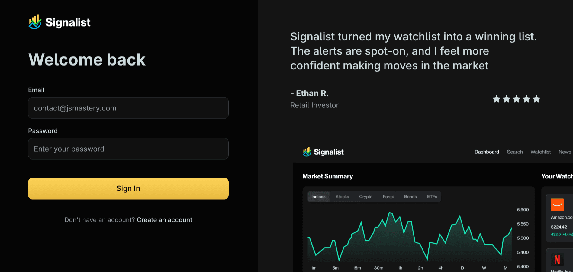 Real-Time Stock Tracker App
